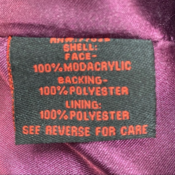 ADRIENNE LANDAU Faux Fur Vest in Purple - Picture 8 of 9